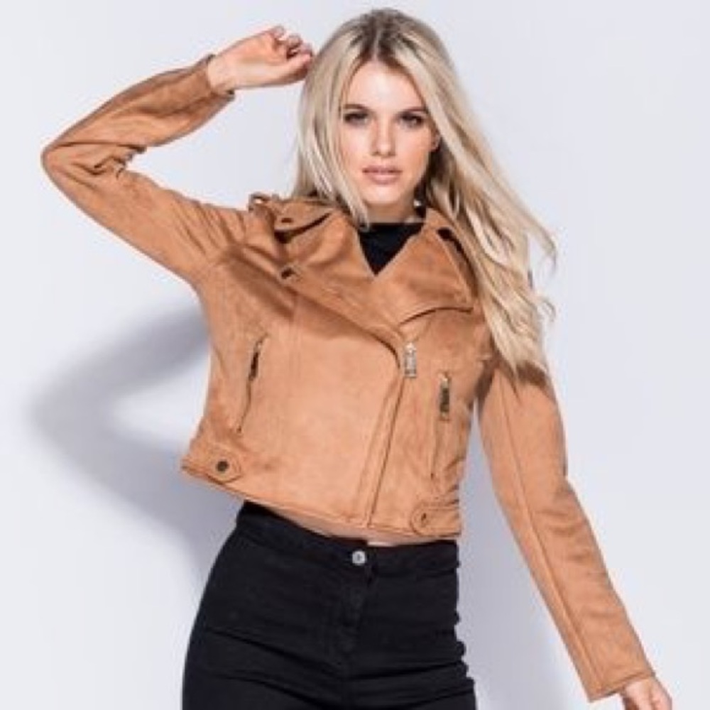 Carmel Faux-Suede Jacket